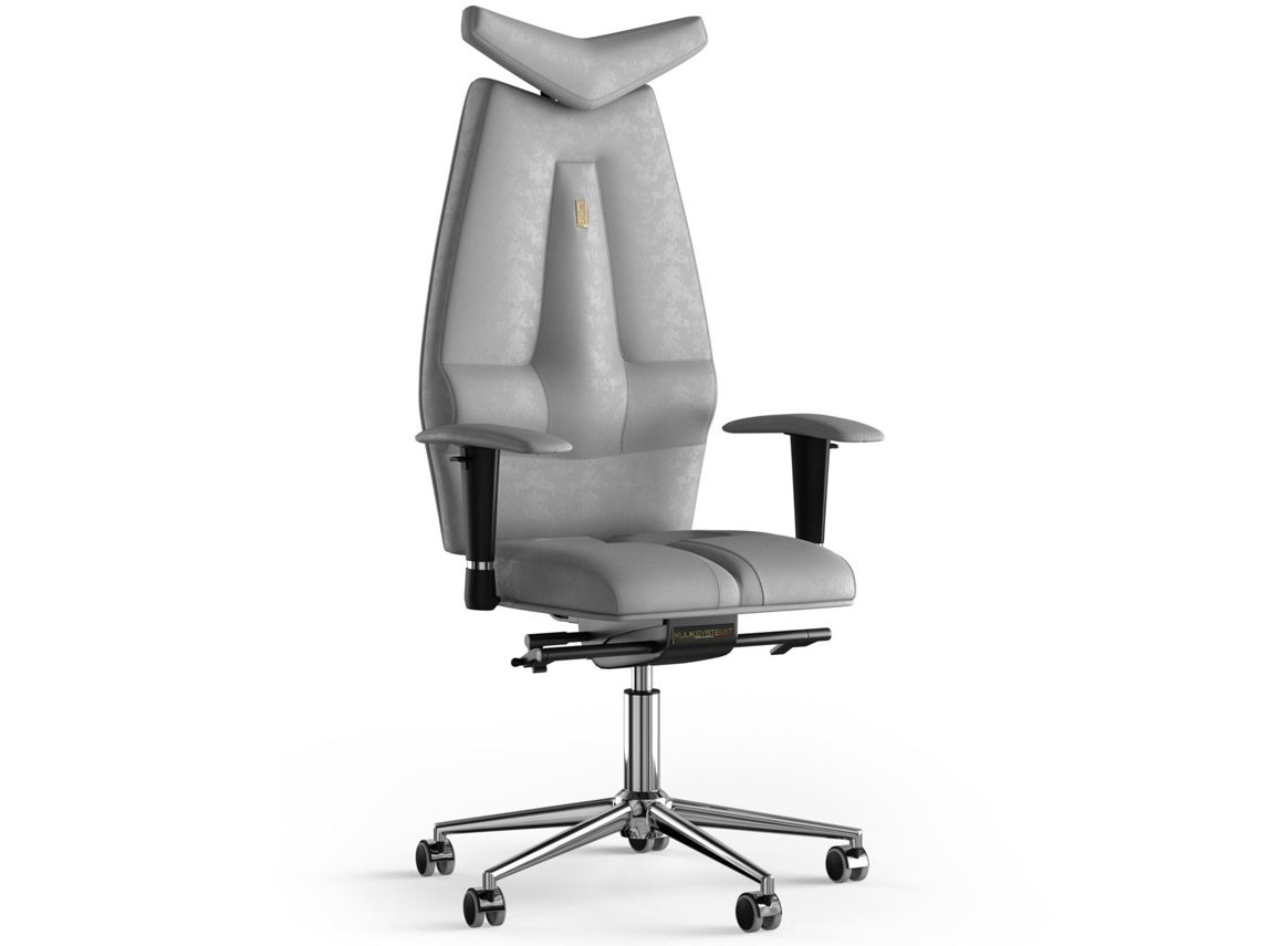 Cadeira de Escritório Ergonómica KULIK Tecido a Jato Antara (Silver -130x50x50cm)