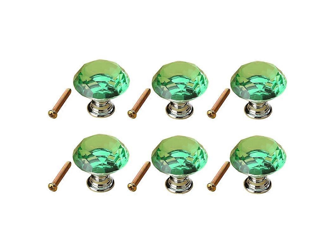 6 manípulos de cristal K9 40mm S/MARCA