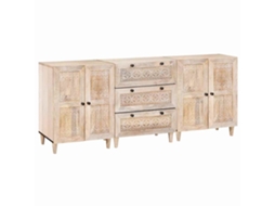 Vidaxl Buffet 3 Pcs Branco 180 X 33,5 X 75 Cm