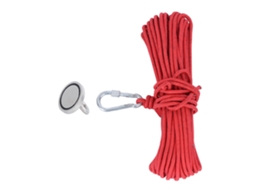 Gancho Magnético De Pesca N35 179lbs Accesorio De Herramientas De Ferretería Con Cuerda Roja 20 Metros