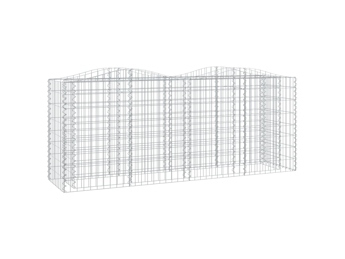 Gabion Raised Bed, Gabion Raised Beds Vidaxl Prateado Ferro (200 X 50 X 100 Cm)