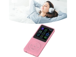 Reprodutor de MP3/MP4 Bluetooth, tela de 1 polegada, reprodução de música com entrada de áudio de 1,82 mm, suporte a vídeo, gravação de voz, livros.