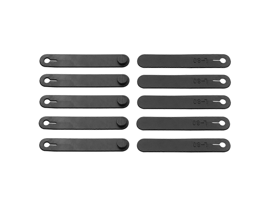 Conjunto De 10 Abraçadeiras Borracha Para Organização Cabos