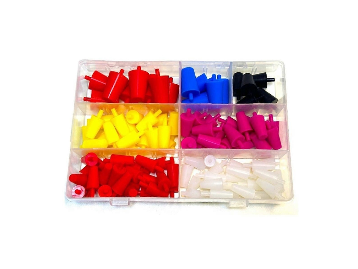 Kit de 100 Tapones de Silicona Cónico para Cubrir Agujeros En Recubrimiento En Polvo, Pintura e Hidrodipping como Se Muestra