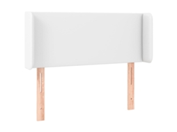 Cabeceira de Cama com Abas 83x16x78/88 cm Couro Artificial Branco MAISON EXCLUSIVE