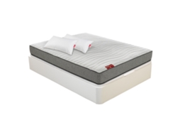 Pack PIKOLIN Sommier Branco + Colchão Espuma Live + Almofada Grátis (80 x 190 - 60 Cm de Altura)