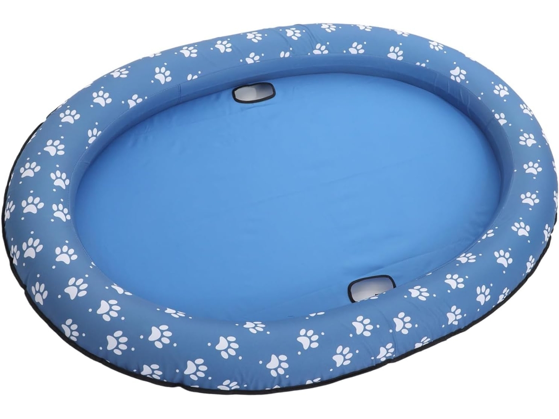 Piscina Inflável Portátil e Dobrável para Animais de Estimação, Colchão Flutuante Azul, Fácil CHABERLU
