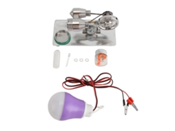 Kit de brinquedo educativo de motor Stirling, modelo de ciência, para experimentos, fácil de operar e silencioso.