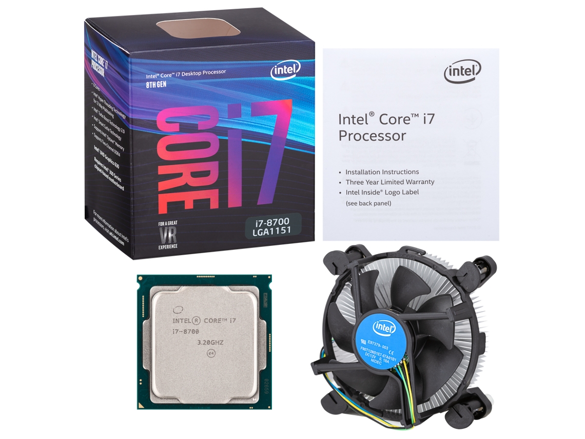 Processador intel core i7 8700 socket lga1151 hexa core 3 2 ghz