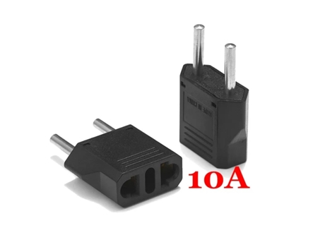 Adaptador Cnus Tomada Eua Cn Pinos CP Preto