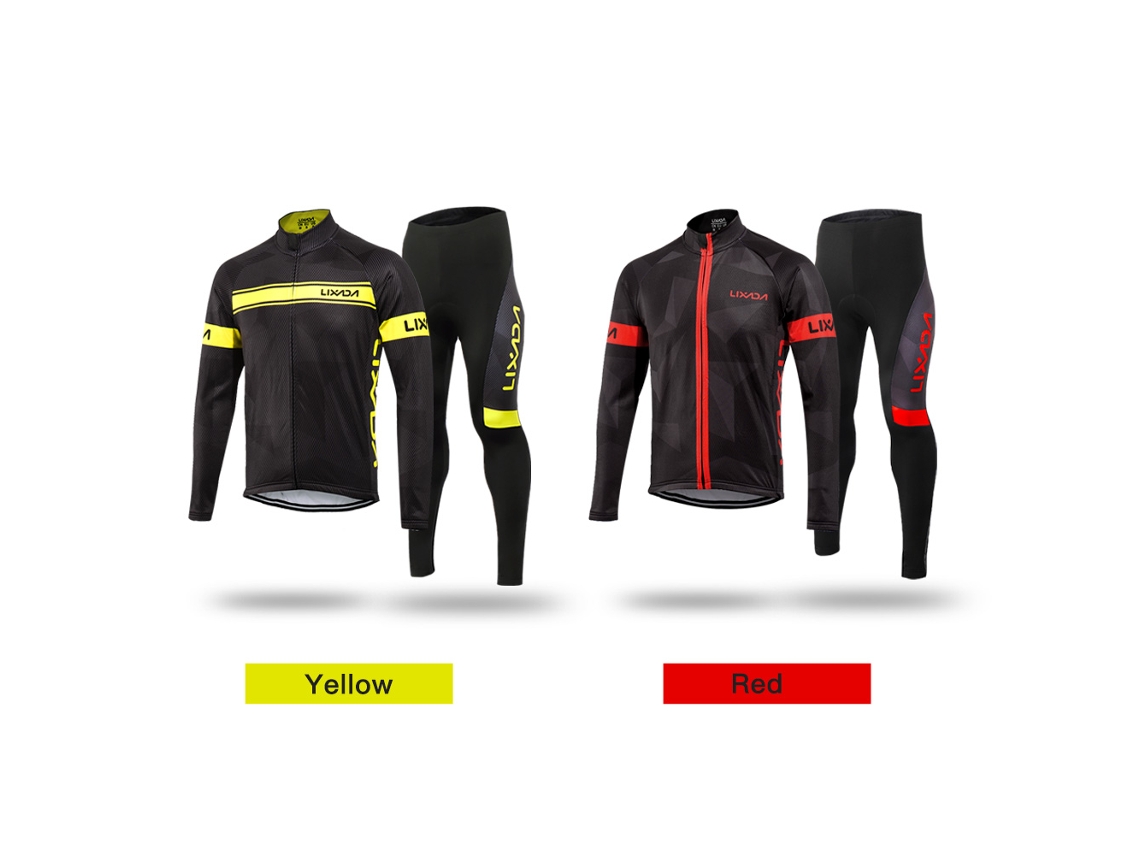 Conjunto De Roupa De Ciclismo Masculino Inverno Com Jaqueta Impermeável E Calças Com Preenchimento 3d
