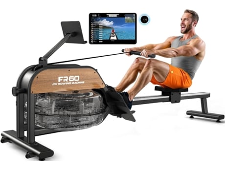 Máquina de Remo para Casa Máquina de Remo Aquático com Tanque de Água de 28L Monitor Led Bluetooth Altura Máxima Do Usuário Até 200Cm FYSIQ
