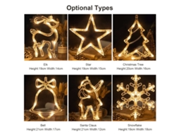 Luzes de Fada com Estrela LED modo luz constante IP42 para Natal casa festas presente MARCA