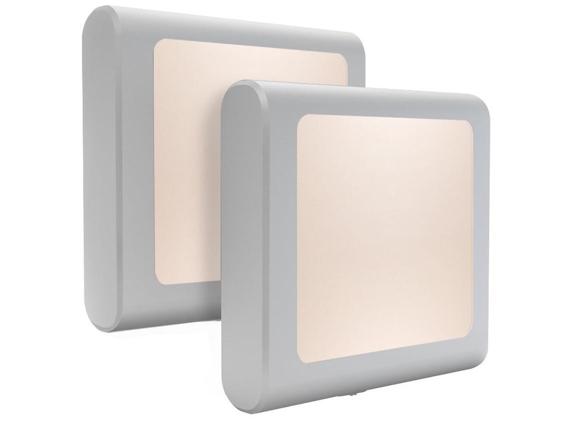 Luz Noturna Sensor Luz 2 Pcs, Brilho Ajustável ZYBLSSBB