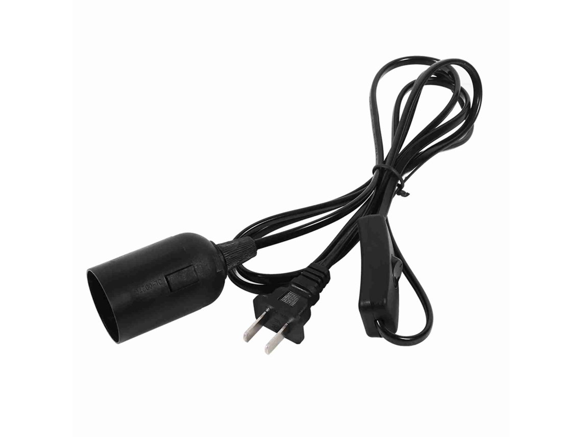 Rebe-lâmpada Pendente Para Casa, Base De Lâmpada, Candelabro, Suporte De Lâmpada, Soquete Preto