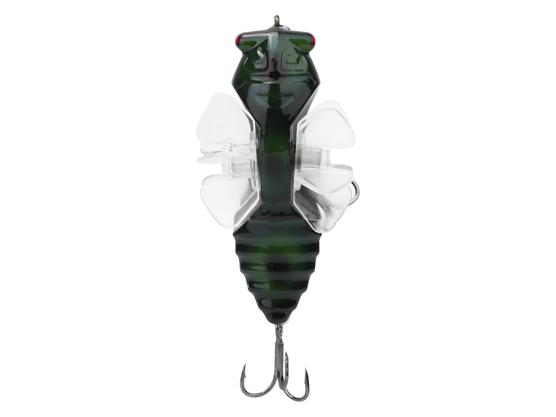 Isca Artificial Cigarra com Hélice e Anzol Triplo 7.5cm