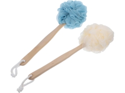 Conjunto De 2 Escovas Banho Madeira Com Cabo Longo Para Massagem E Esfoliação Das Costas, Acessórios Práticos E