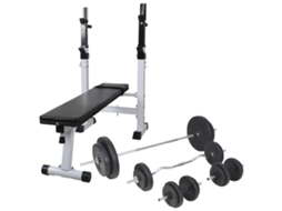 Workout Bench, Workout Benches Vidaxl Preto Aço