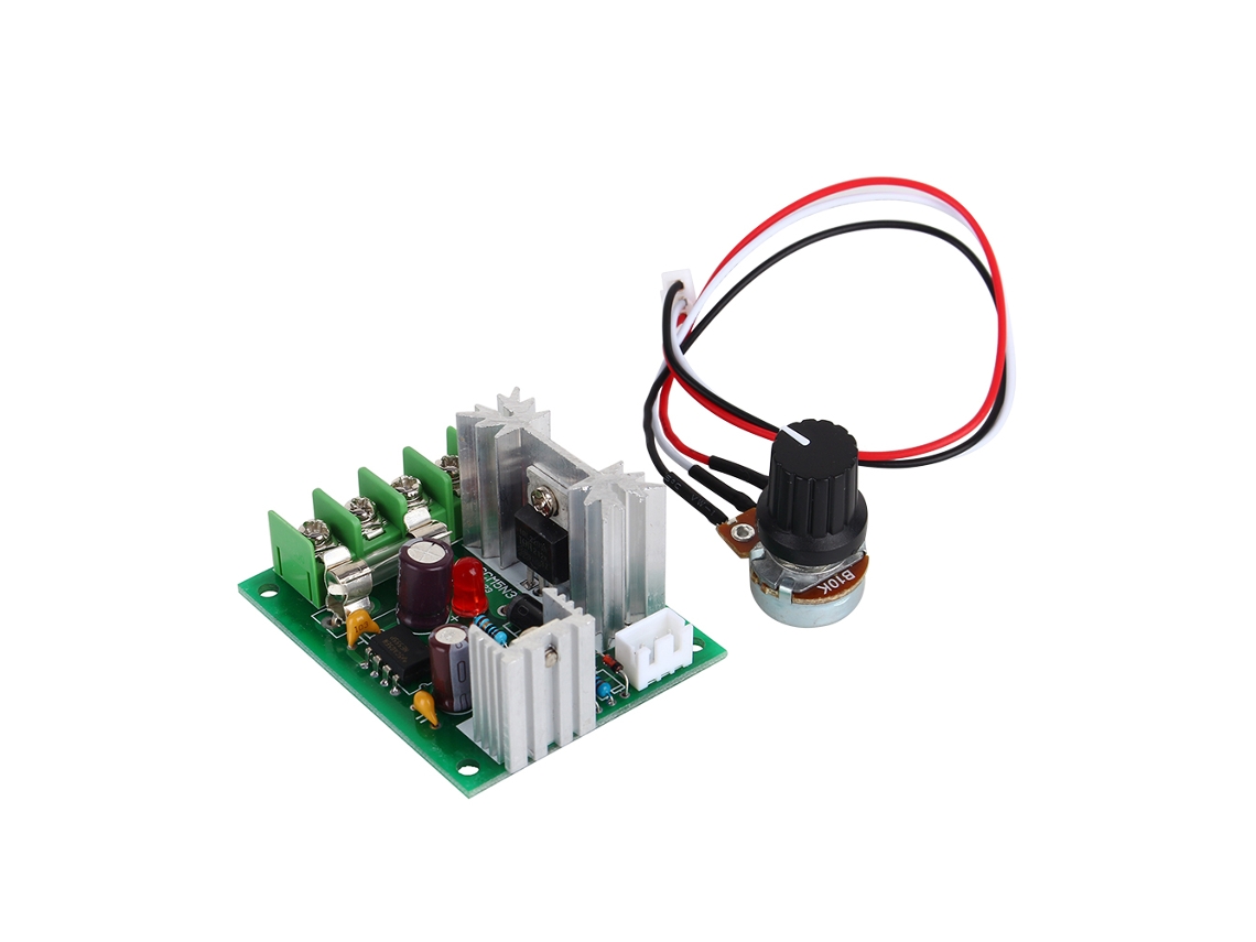 Hkj controlador de Velocidad de Motor Dc Pwm 12v24v30v 120w com Fusível Interruptor Universal