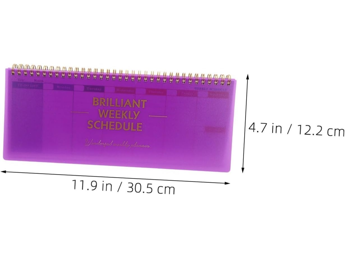 Conjunto De 2 Cadernos De Planejamento Semanal Sem Data