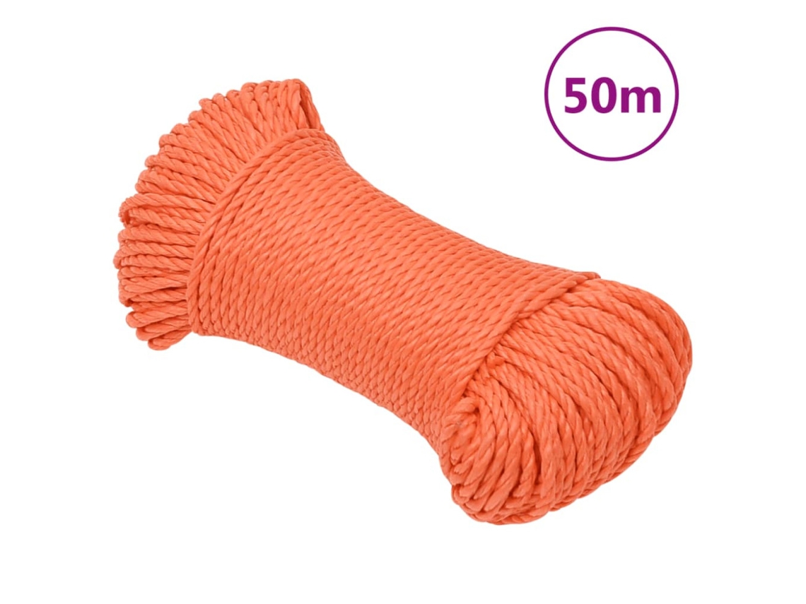 Corda Laranja 3 Mm 50 M Polipropileno AQUAFORGE