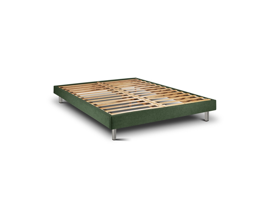 Estrutura De Cama Tribu  Forest Pés Metal 200 X 105 Cm Altura 30 Cm Indream