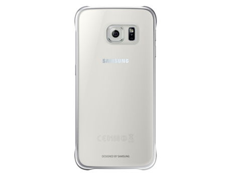 Capa SAMSUNG Galaxy S6 Clear Prateado — Compatibilidade: Samsung Galaxy S6