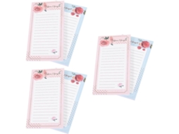 3 Conjuntos Bloc-notes Magnétique Porte-stylo Mini-carnet De Sécurité Para Refrigerador Aimants 2 Peças * 3