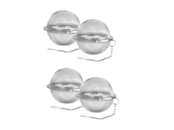 Conjunto De 4 Infusores De Chá Em Aço Inoxidável 2, 7 Polegadas