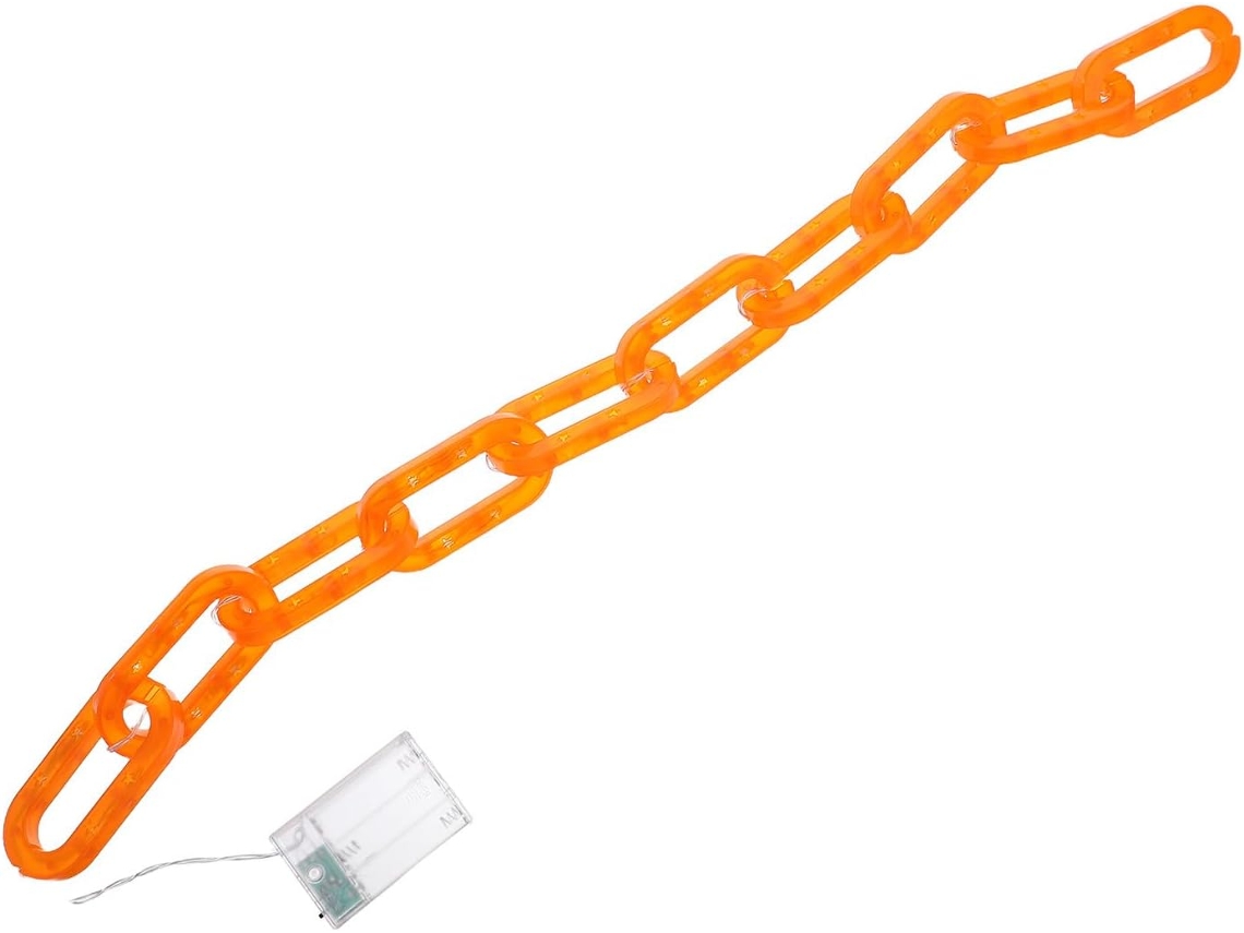 Cordão De Luzes Led Com 20 Elos De Plástico E Fonte De Alimentação 095m.