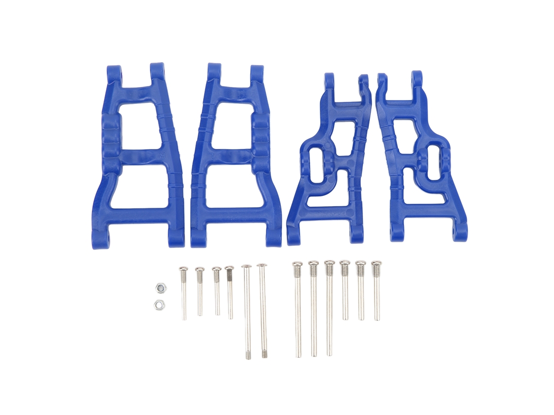 Mali kit de Braços de Suspensão Dianteiro e Traseiro Rc de Alta Resistência para Rustler Stampede Slash 2wd 1/10 Carro Rc Azul Escuro