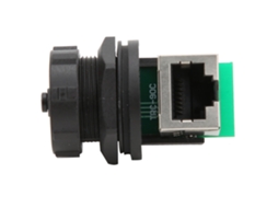 2 Pcs Adaptador Rj45 Ethernet Acoplador À Prova D'água Ip67 Dobro Socket 90° Outdoor