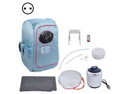 Kit Sauna Vapor Portátil 1000w 9 Níveis Tomada Eu Azul