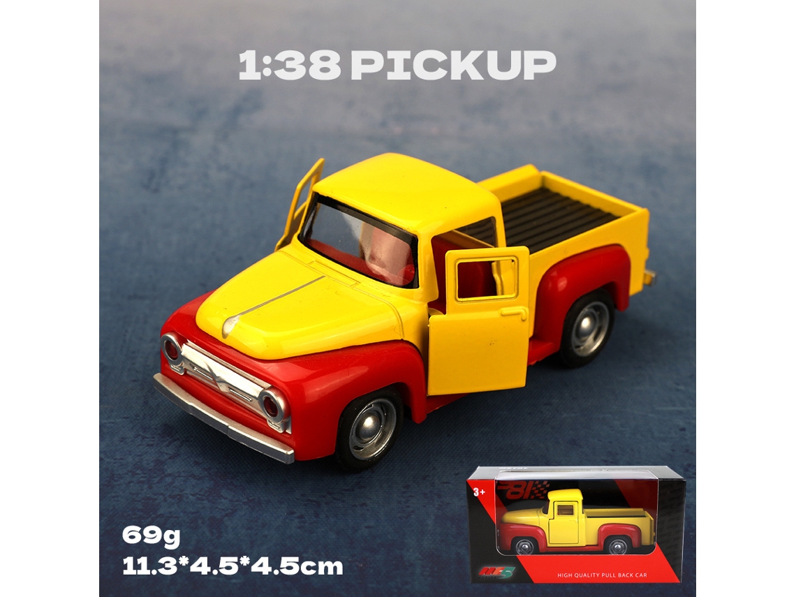 Miniatura de Carro Clássico Retrô em Escala 1/38, Feita em Metal Fundido. MDUG