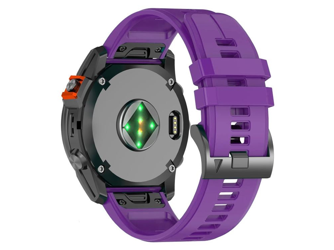 Bracelete para Garmin Fenix 8 Mip aço inoxidável estampa de casco de tartaruga ouro rosa XIAOMOYU (47mm)