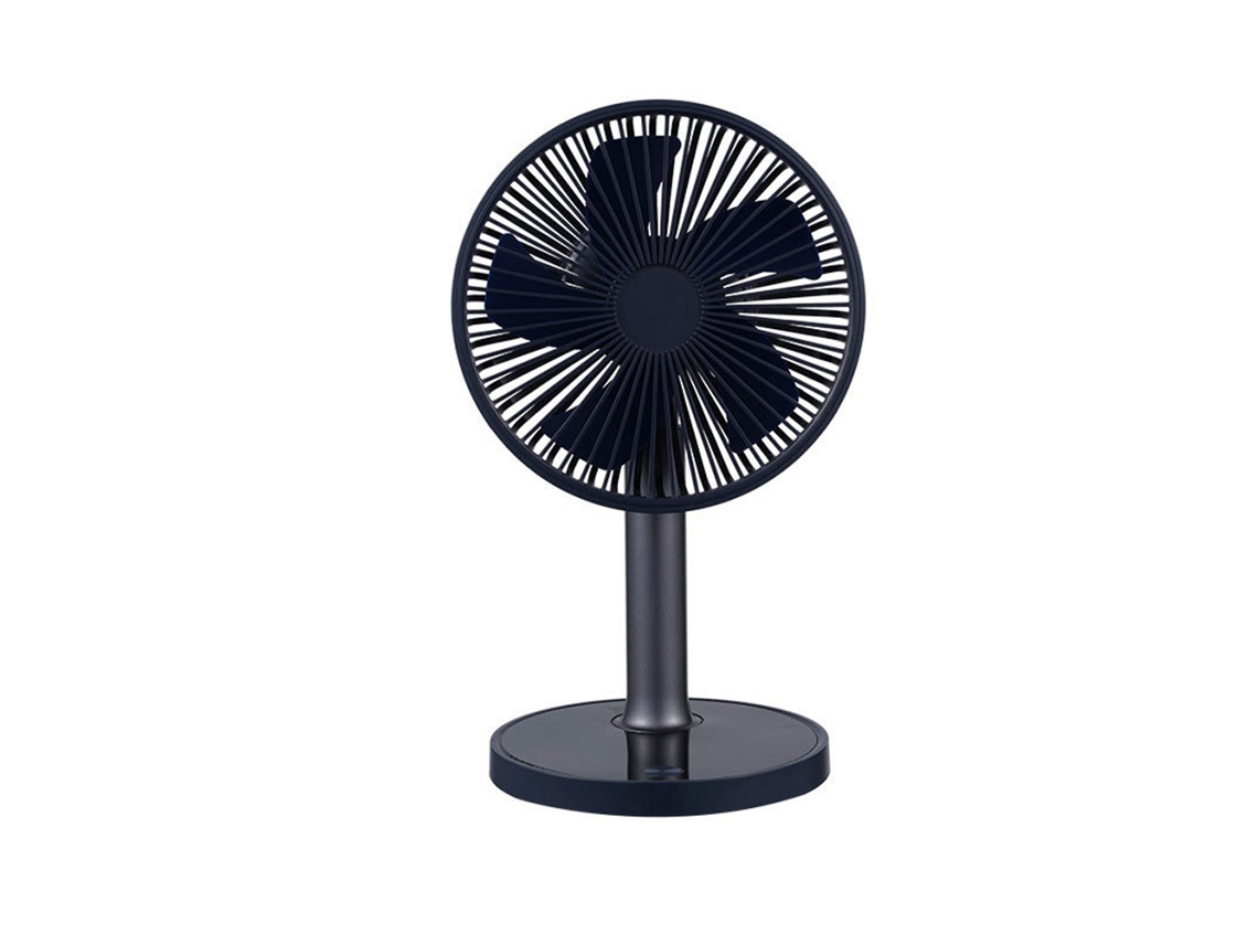Laxiscreed Ventilador De Mesa Recarregável Com Luz Ambiente Compacto