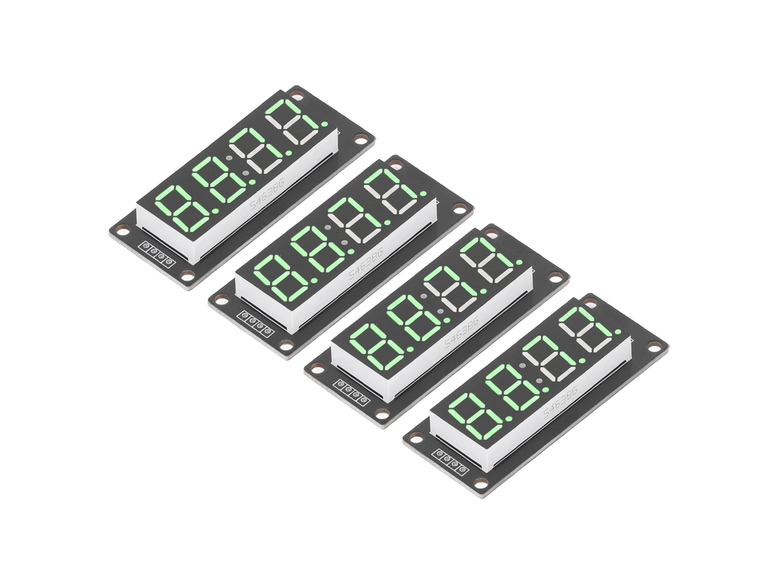 Displays Led Digitais De 4 Dígitos Com Módulo Tm1637 Da Laxiscreed Para Leitura Fácil