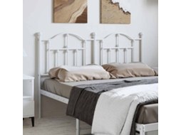 Vidaxl Cabeceira De Substituição 150 Cm Metal Branco