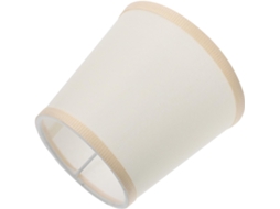 Abajur De Tecido Grosso Branco Compatível Com Soquete E14, Iluminação Decorativa.