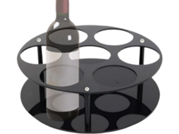 Suporte Para Xarope De Café, Suporte De Bancada Para 7 Garrafas De Xarope De Café Bandeja Moderna Gokoco