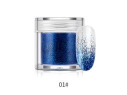 Pó De Glitter Para Unhas Em Garrafa Pigmento De Manicure 10g (azul)