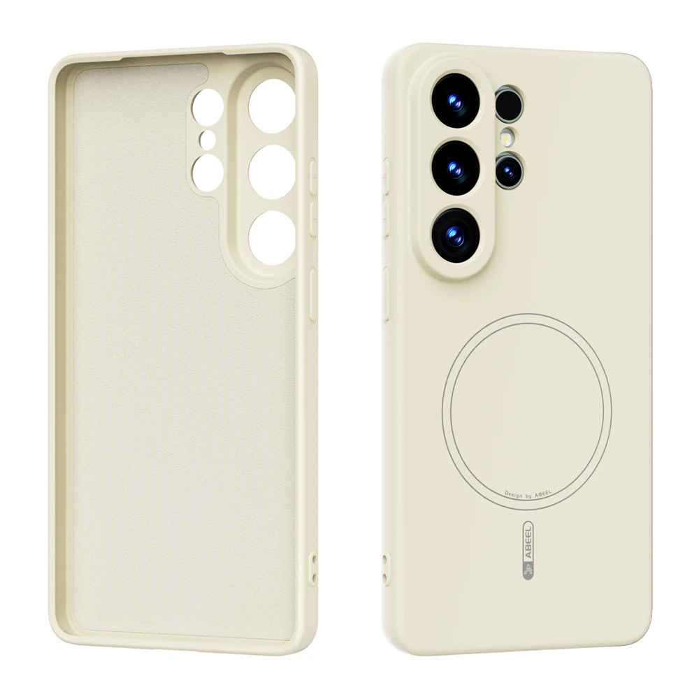 (branco, Galaxy S26) Capa Protetora De Silicone Líquido, Compatível Com Carregamento Sem Fio Magnético, Capa Protetora À Prova De Choque.