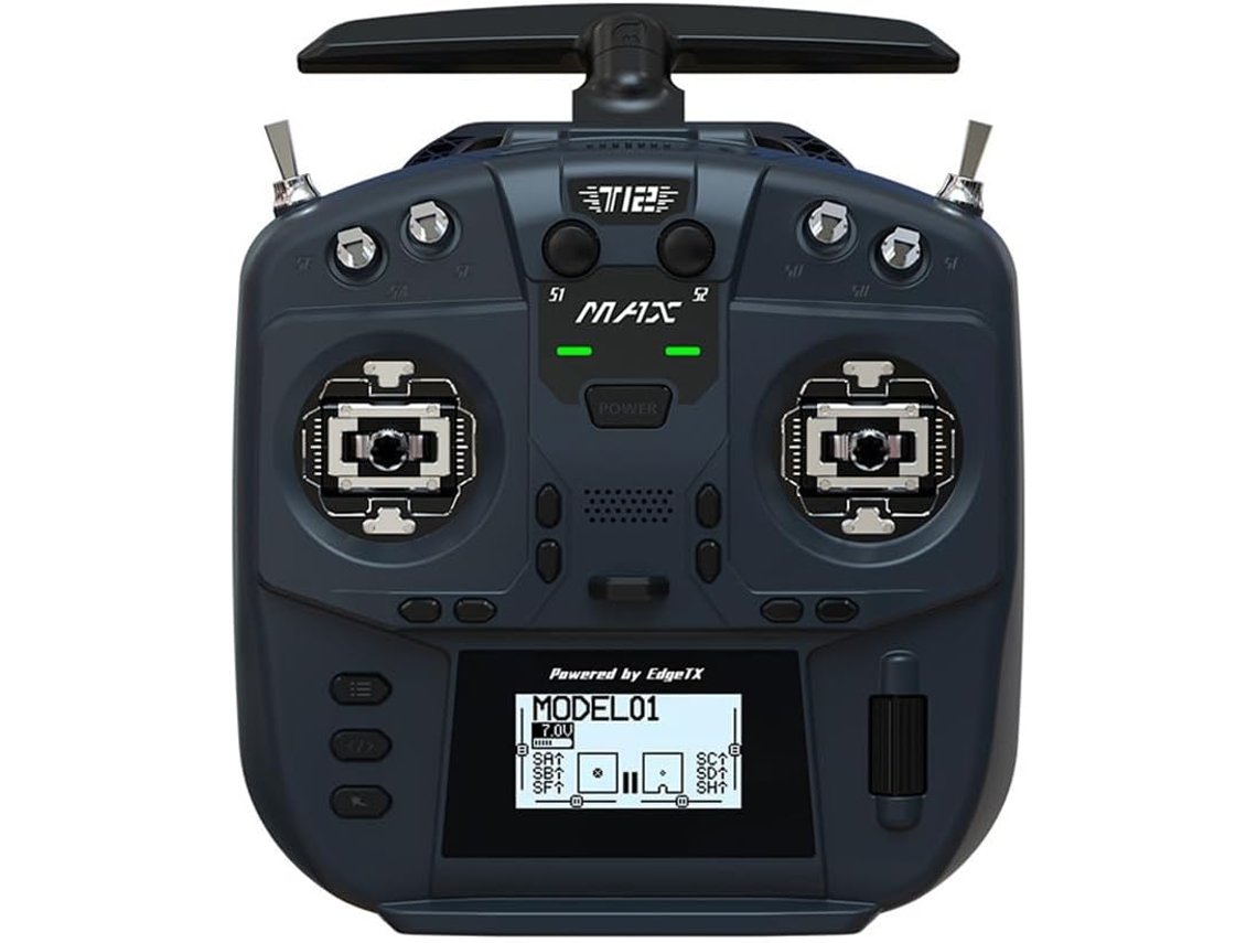 Gimbal Dobrável com Sensor Hall e Controle Remoto de Rádio T12 Max Elrs 2.4g SFUSHOS