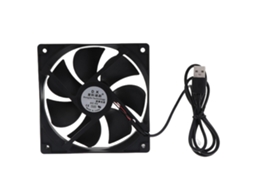 Rolamento Poroso Do Fã Silencioso Do Usb 5v De 120mm Para Refrigerar Do Armário Do Computador Do Receptor Dvr