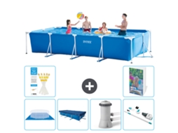 Piscina com Estrutura Retangular 450x220x84 Cm 5 peças S94 INTEX