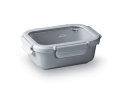 Caixa Alimentos Ceram 900 Ml Cinza Cliplock LACOR