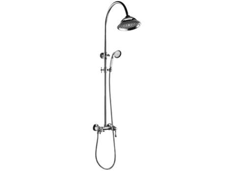 Leeds Coluna De Duche Cromada Com Misturadora Mecânica Essebagno