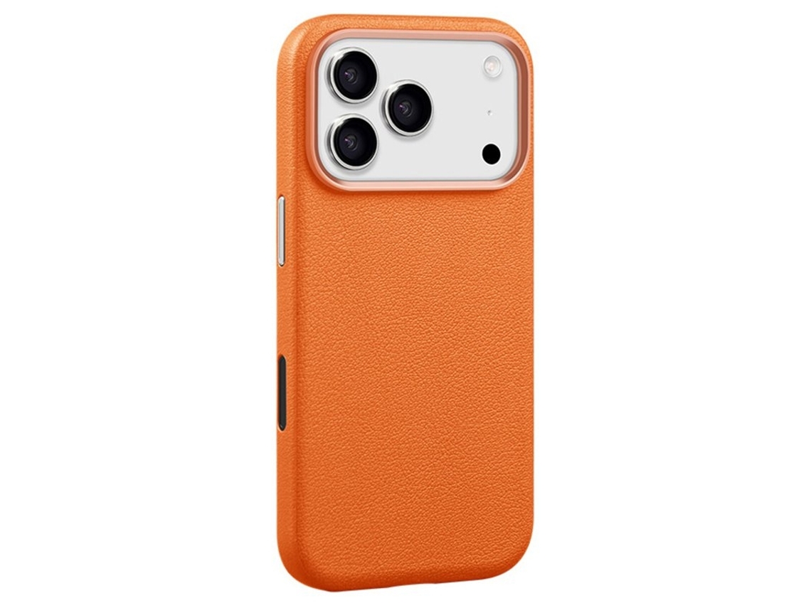 Capa X-level Para Iphone 17 Pro Max Magsafe Em Couro Pu Laranja