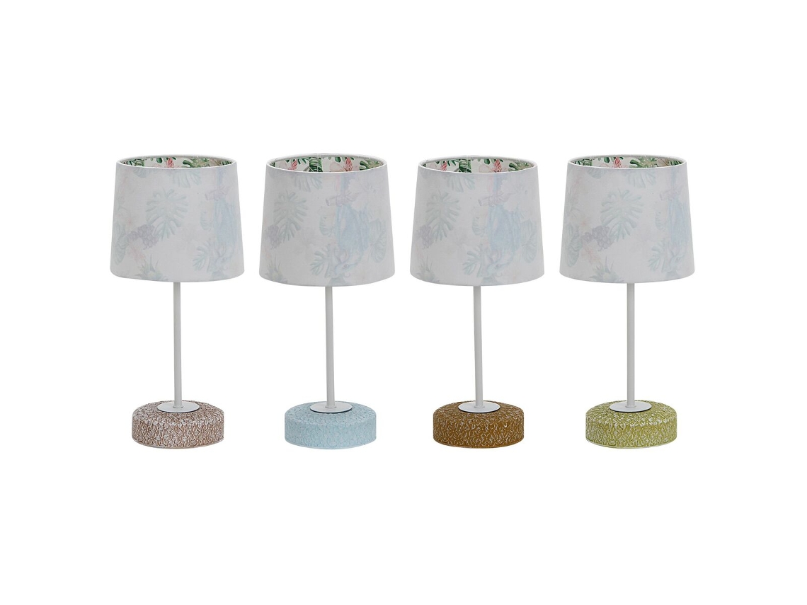 Luminária de Mesa de Cerâmica DKD Home Decor 16 x 16 x 33 cm Multicolor 220 V 25 W 4 Peças