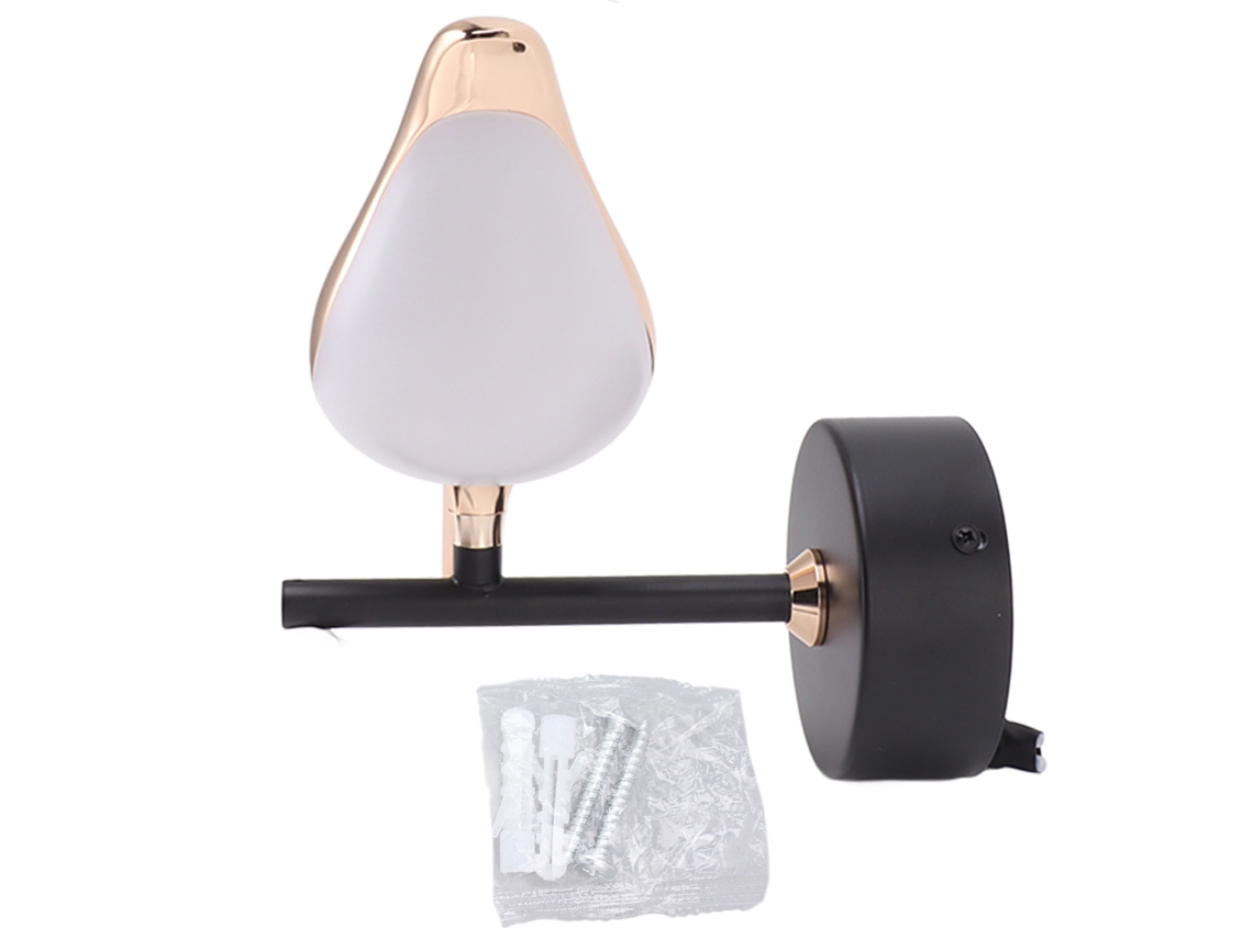 Lâmpada de parede pássaro com LED estilo moderno decorativa quarto escritório 220v S/MARCA